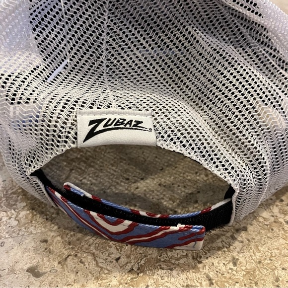 NWT Houston Oilers Hat Retro Trucker Adjustable "47 Zubaz Legacy Strapback Cap - Picture 5 of 11